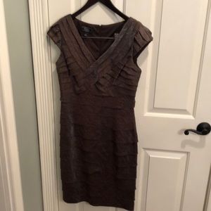 Dressbarn Collection irredentist brown dress sz 8